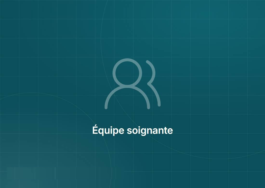Équipe soignante de la clinique